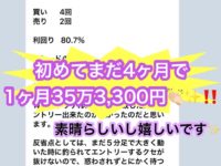 初めて4ヶ月で月収３５万円！！