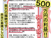 50万円万円を10倍に!!