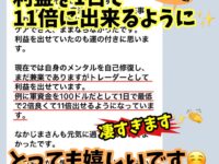 利益を一日で11倍に⁉